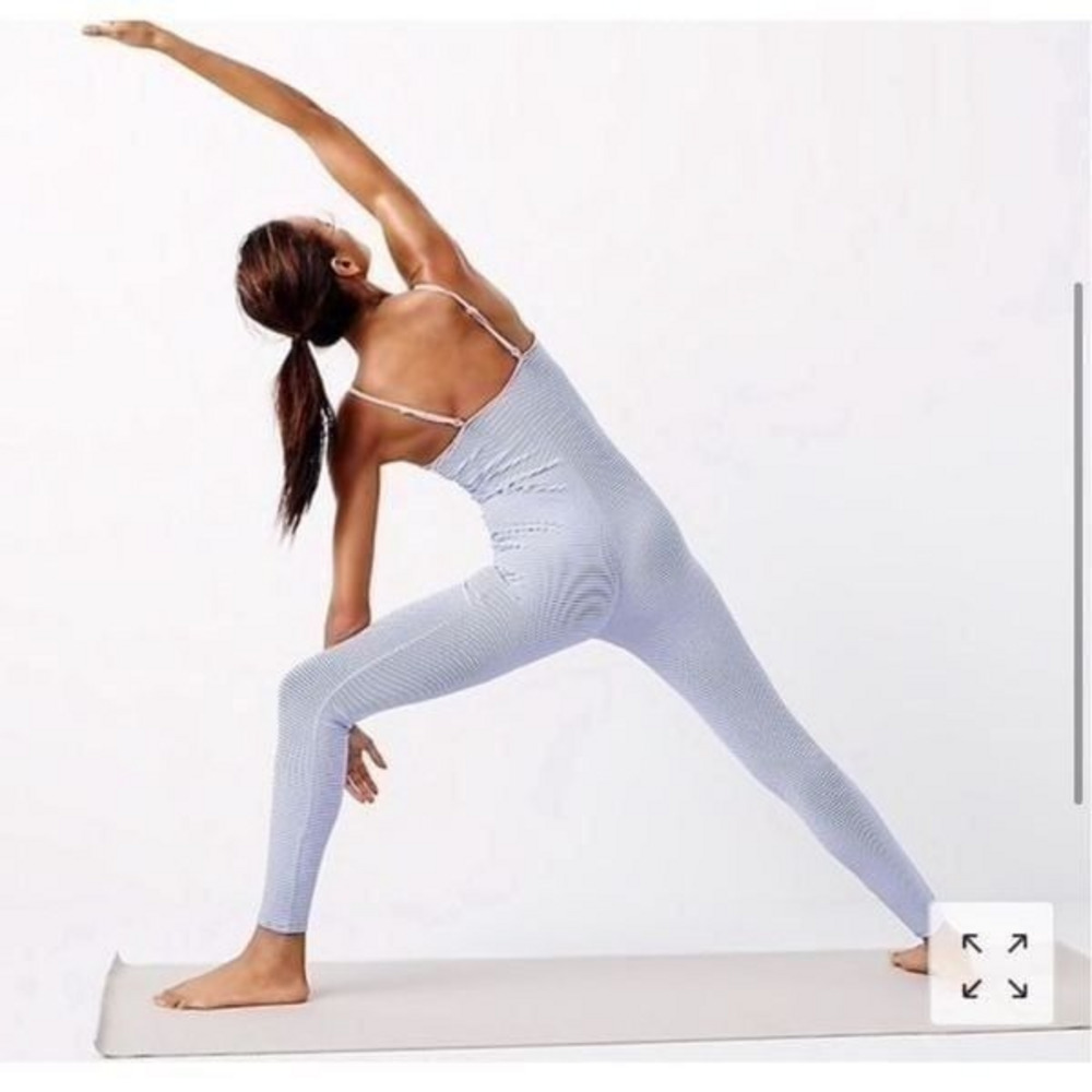 J. Crew‎ Full Length Bodysuit Athletic Workout Athleisure Lounge L - Picture 2 of 12